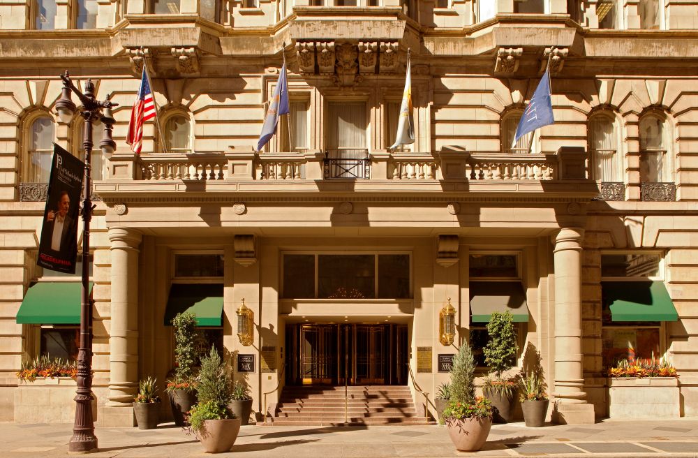 Main entrance of The Bellevue Hotel.