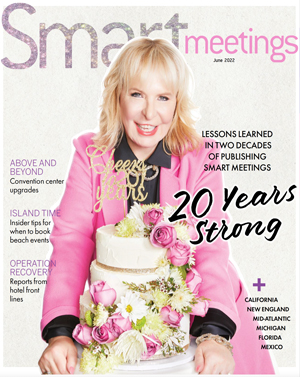 Image of Marin Bright on cover of Smart Meetings magazine.