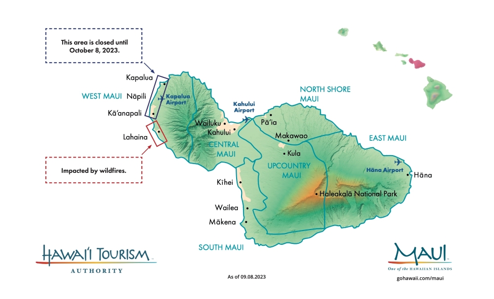 Map of Maui 