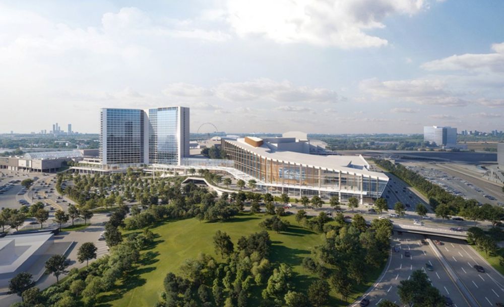 Rendering of proposed Meadowlands Convention Center and Meadowlands Sports Complex.