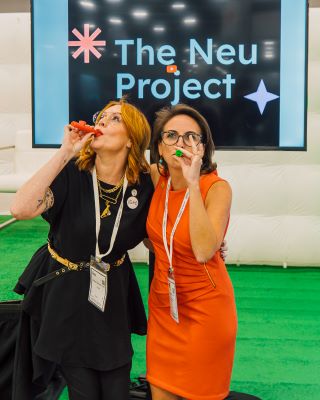 Megan Henshall and Ashley Lawson at The Neu Project launch at IMEX America 2022