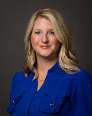 Photo of Michelle Moon in blue shirt