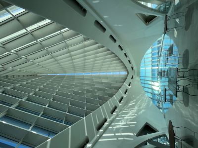 Milwaukee Art Museum's Windhover Hall