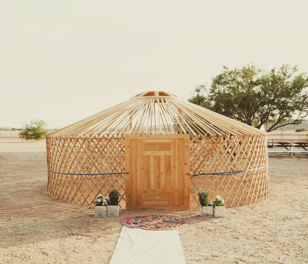 Photo: Mongolian ger, Desert Ranch Experience by Camel Safari; Credit: Camel Safari