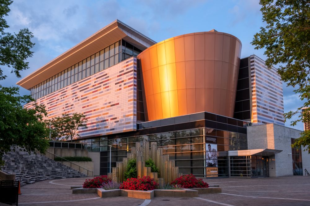 Exterior of Muhamad Ali Center.