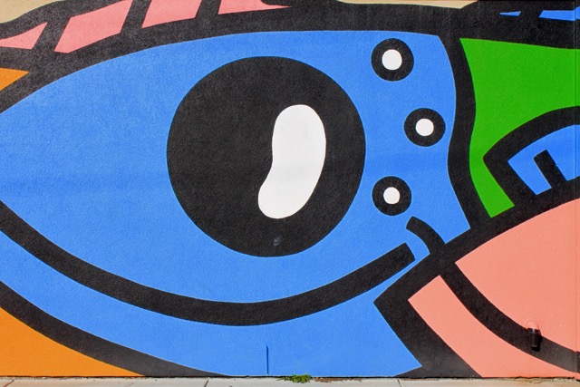 NEON District Happier Times mural in Norfolk