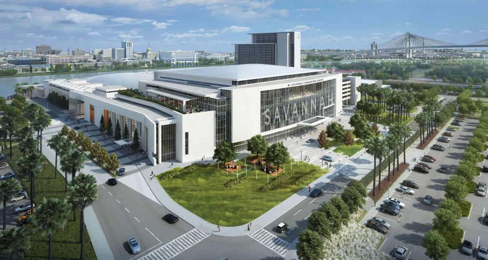 Rendering of Savannah Convention Center expansion.