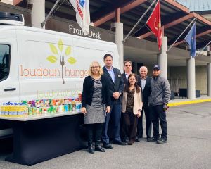 National Conference Center food truck and volunteers.