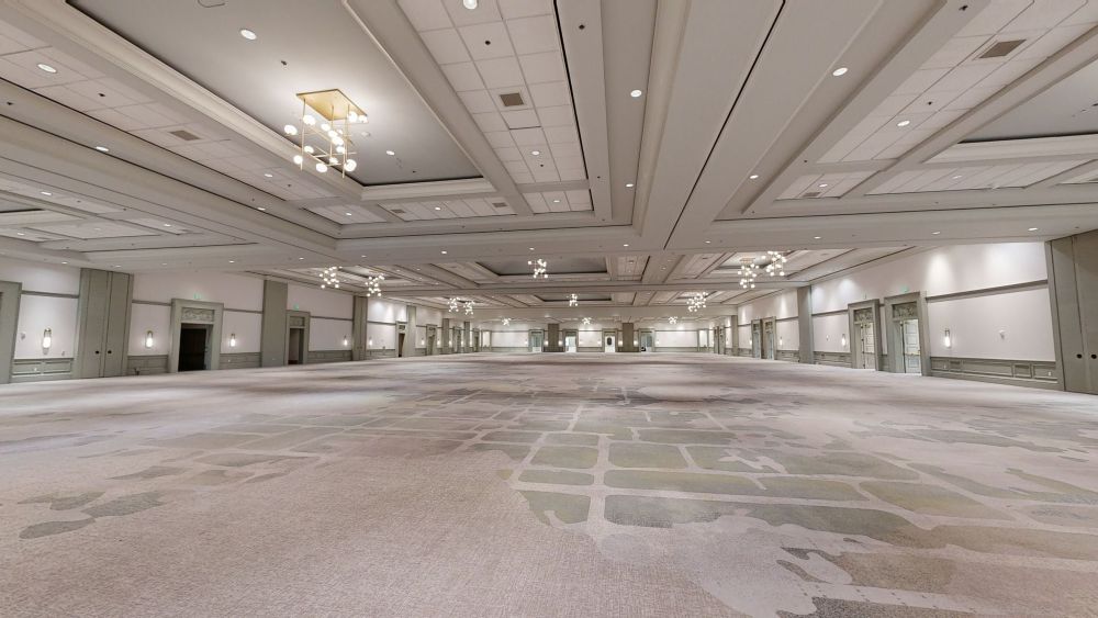 Newly renovated ballroom space at the JW Marriott Orlando, Grande Lakes resort. 