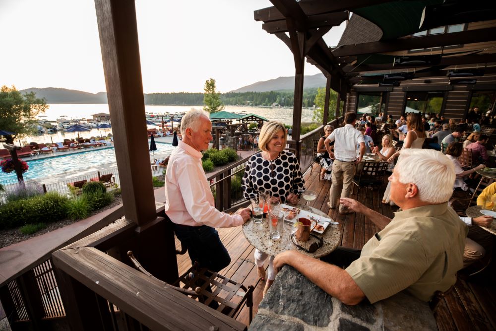 Group meeting at The Lodge at Whitefish Lake