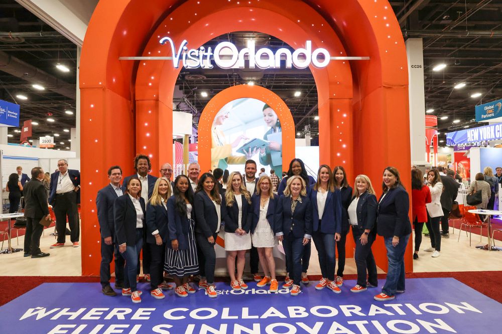 Visit Orlando staff at IMEX America 2022.