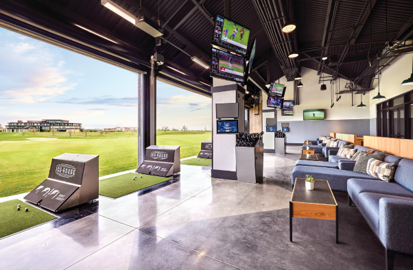 indoor golf bays at Omni PGA Frisco