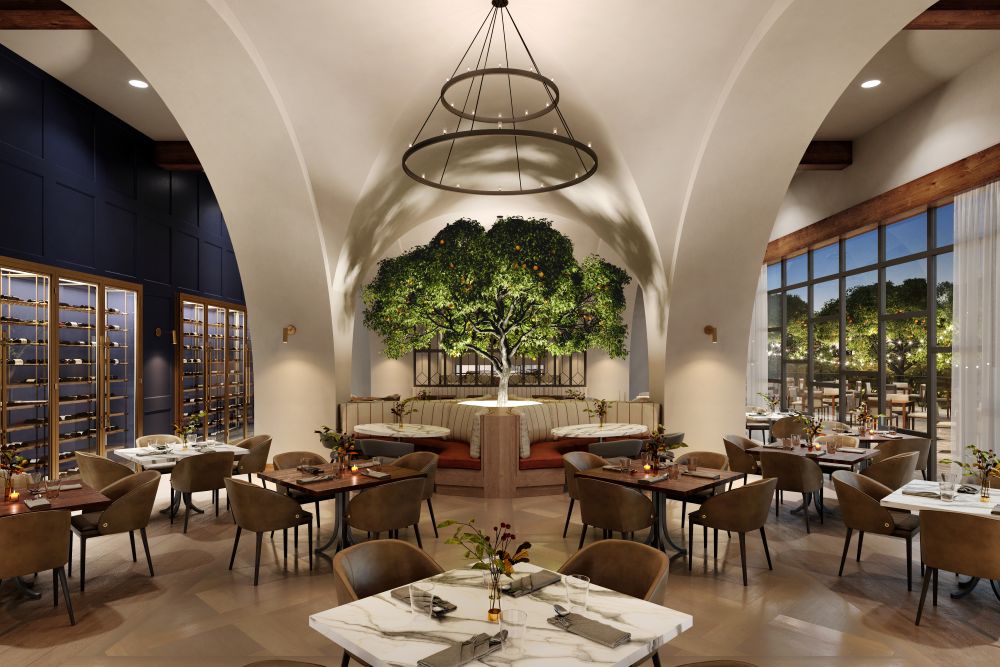 Rendering of Old Hickory steakhouse.