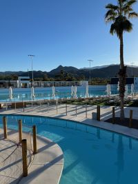 Photo of pool at Palm Springs Surf Club.