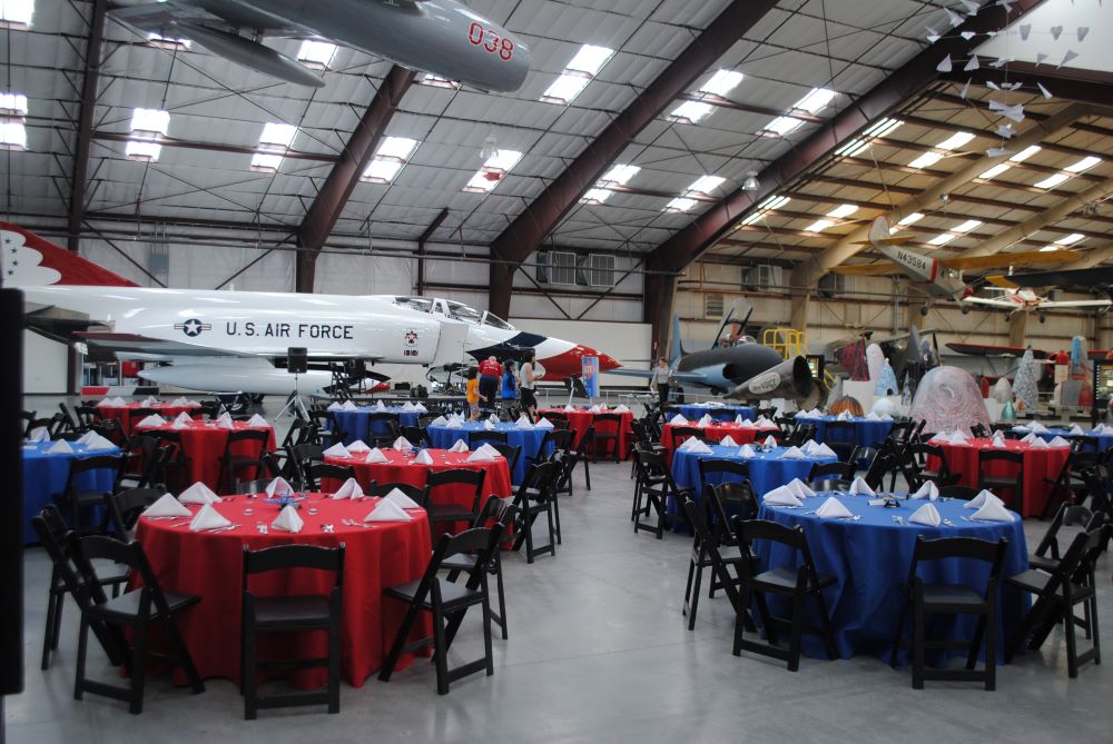 Event setup at Pima Air & Space Museum