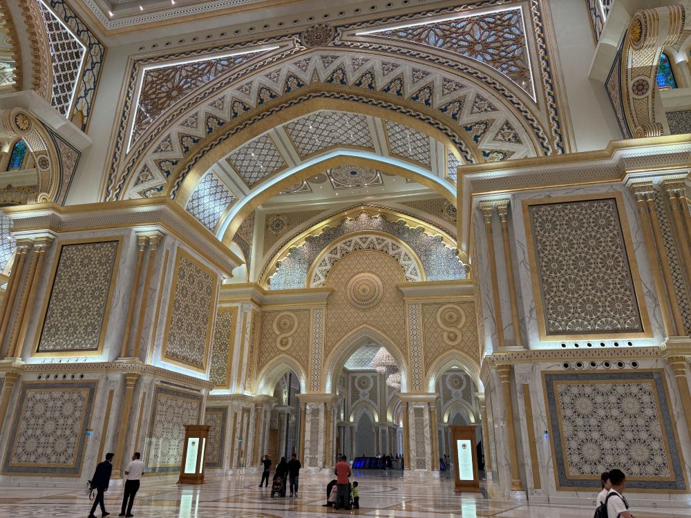 Photo of Qasr Al Watan presidential palace.