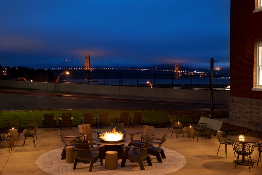 Presidio Lodging outdoor space.