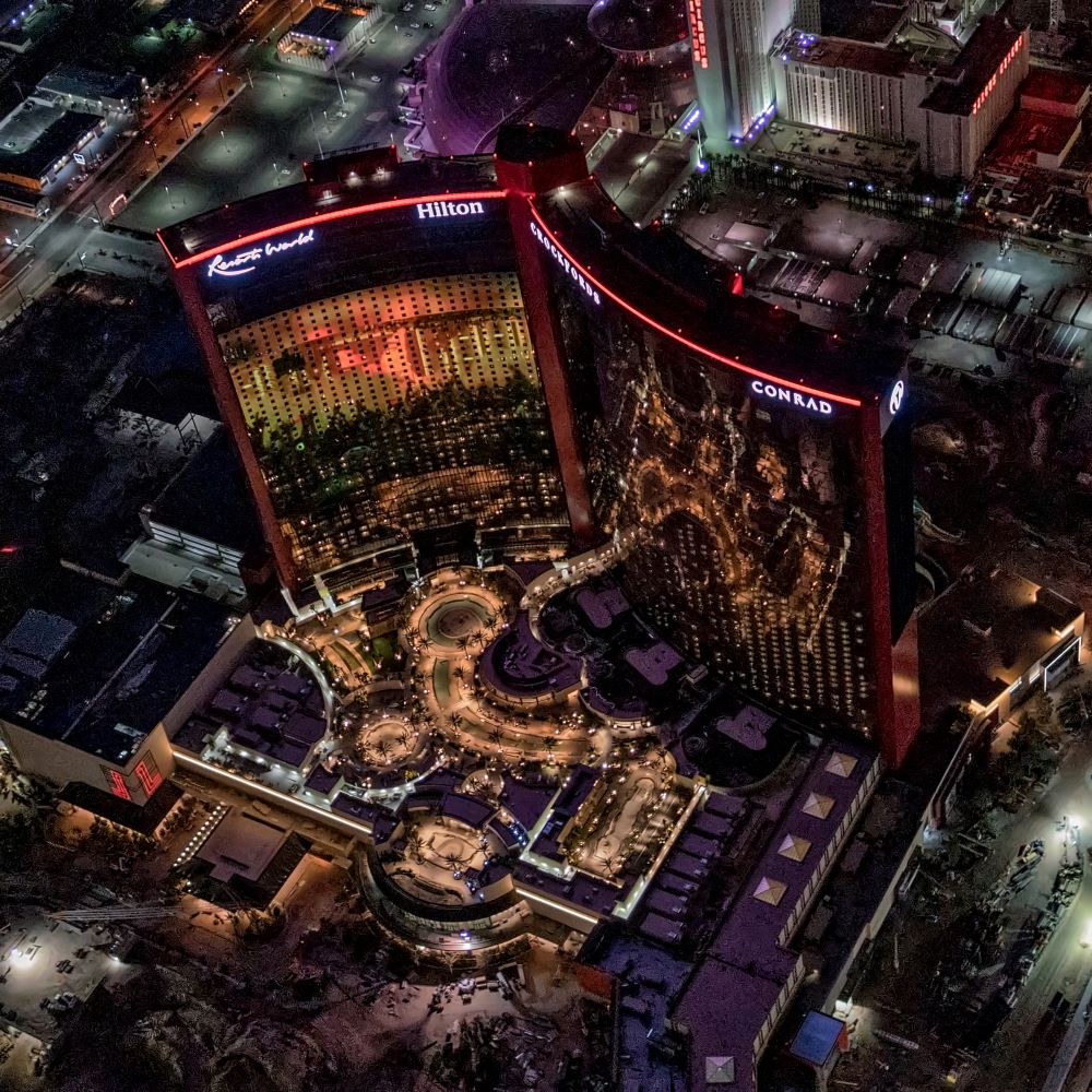 Overhead image of Resorts World Las Vegas