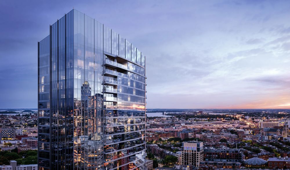 Raffles Boston Back Bay Hotel & Residences rendering