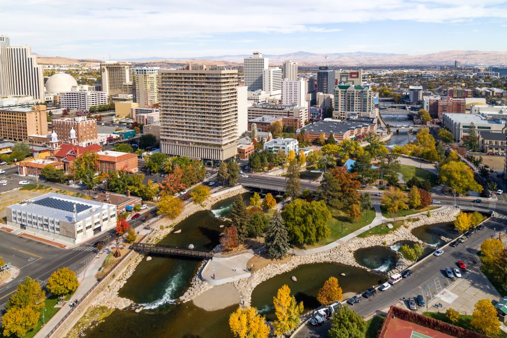 Reno skyline.