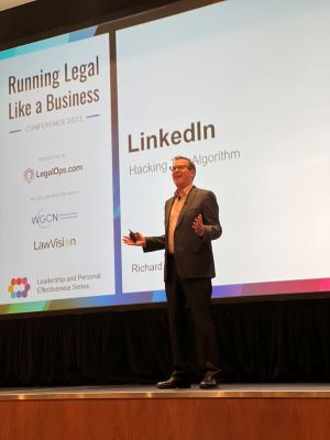 Richard Bliss speaking about LinkedIn