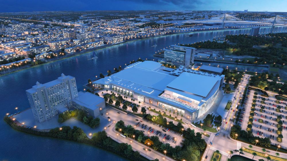 Rendering of Savannah Convention Center expansion.