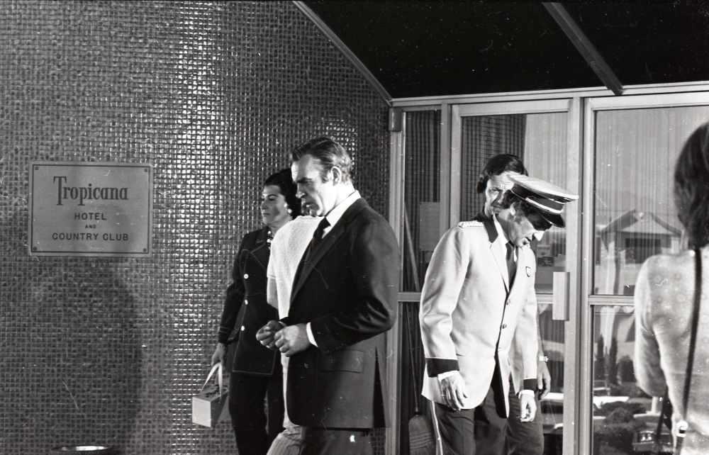 Sean Connery filming Diamonds Are Forever in 1971-'72.