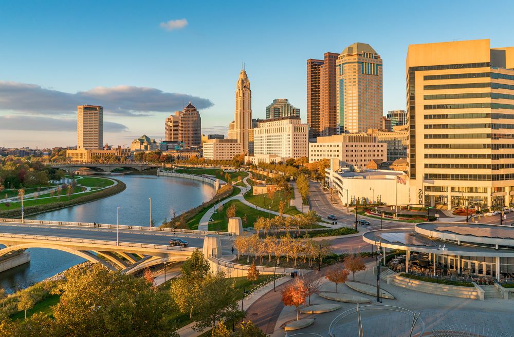 Photo Scioto Mile in Columbus, Ohio.