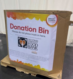 Second Harvest food donation sign.