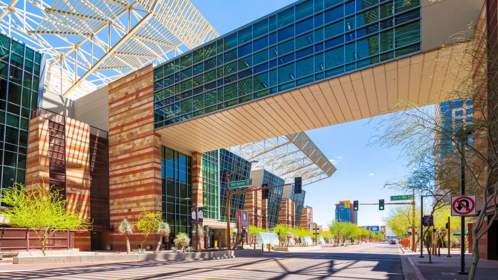 Sky Bridge over Canyon on Third at Phoenix Convention Center