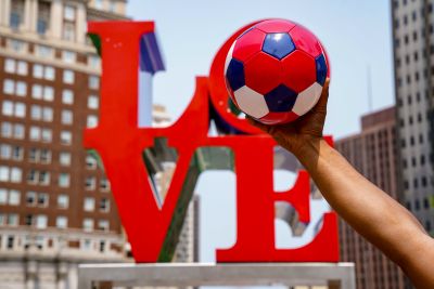 Soccer ball, LOVE Park