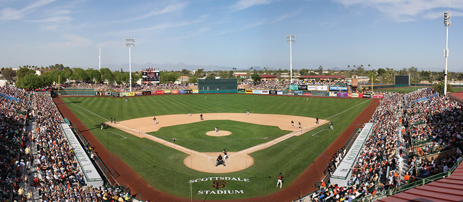 Spring Training Baseball at Scottsdale Stadium