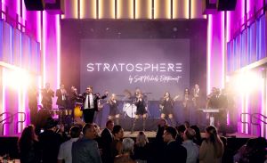 Stratosphere Band, playing live.