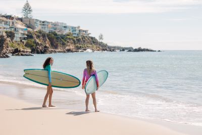 Surfing in Newport Beach