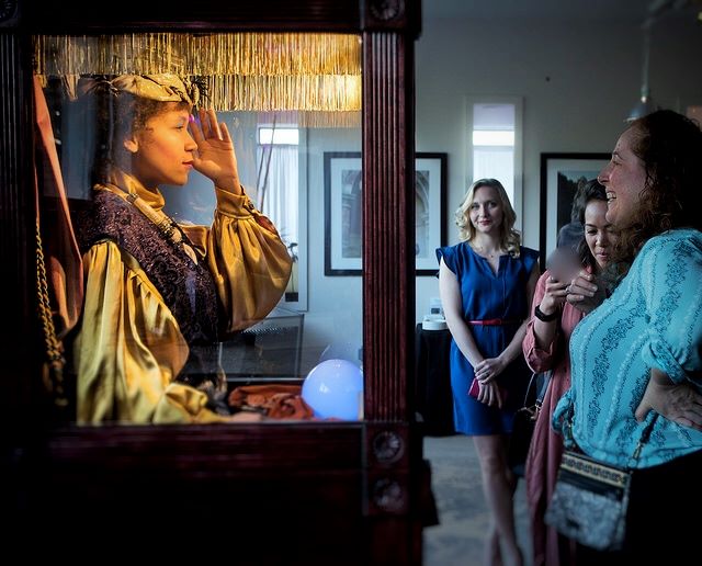 TEN31 fortune teller booth for events with attendees.