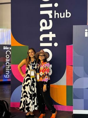Taylor Smith (left) and Sepideh Eivazi at IMEX America 2024