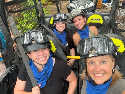 Taylor and friends on an ATV excursion during SITE Classic 2023
