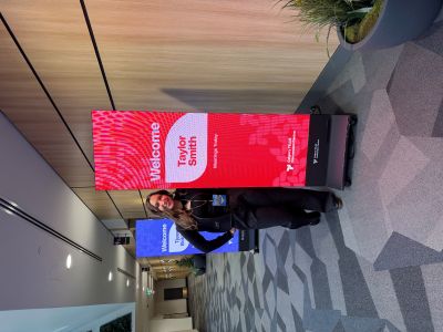 Taylor at the Calgary TELUS Convention Centre