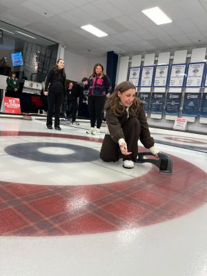 Taylor curling at The Glencoe Club