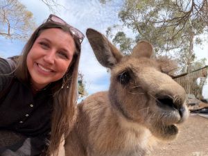 Taylor's kangaroo selfie!