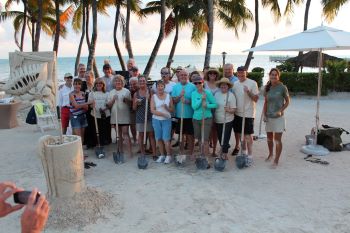 Teambuilding in the sand with Marianne van den Broek