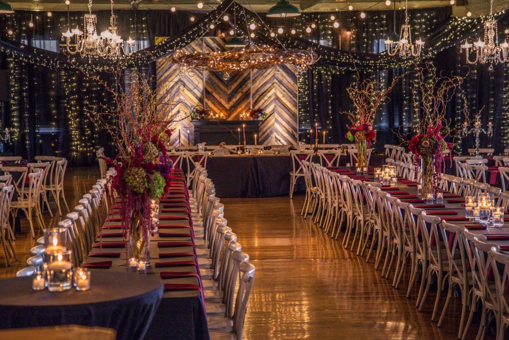 Indoor event setup at The Billings Depot