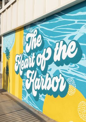 The Heart of the Harbor mural at Sheraton San Diego Resort. Credit: Peregine Hospitality.