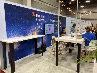 The Neu Project Booth at IMEX America 2022