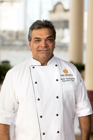 Photo of The Driskill chef Mark Dayanandan. 