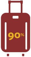 Suitcase graphic. 
