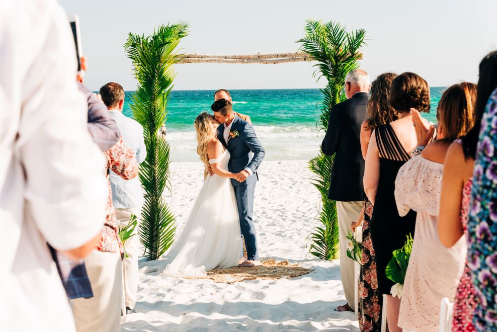 Beach wedding at Sandestin Golf & Beach Resort