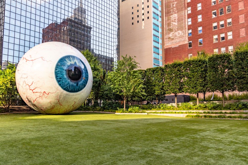 The Eye sculpture in Dallas