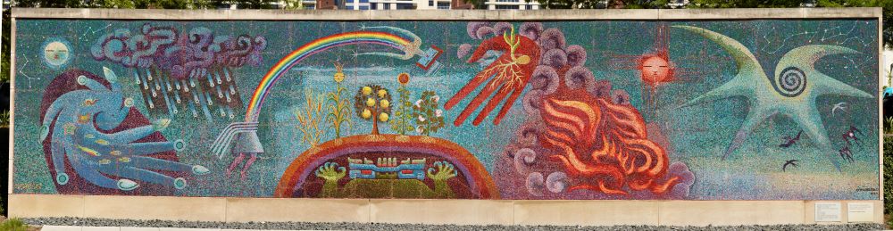 Genesis: The Gift of Life mural (1954) by Miguel Covarrubias