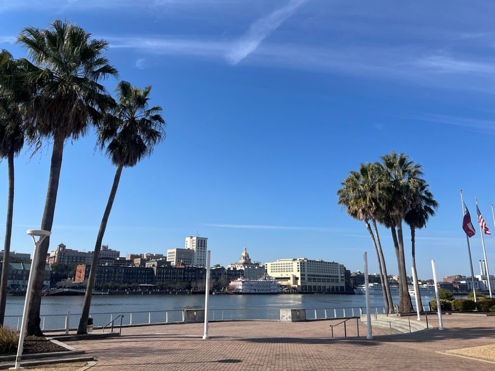 View outside of the Savannah Convention Center